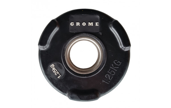 Диск олимпийский обрезиненный D 51 1,25 кг Grome Fitness WP074 черный 600_380