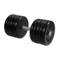 Гантель классик MB Barbell с вращающейся ручкой 56 кг MB-FdbEM-B56