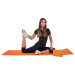 Коврик для йоги и фитнеса 183x61x0,6см Bradex TPE двухслойный SF 0403 оранжевый, серый 75_75