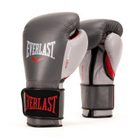 Боксерские перчатки Everlast Powerlock 14 oz серый/красный P00000601