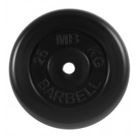 Диск обрезиненный 25кг MB Barbell MB-PltB26-25 черный