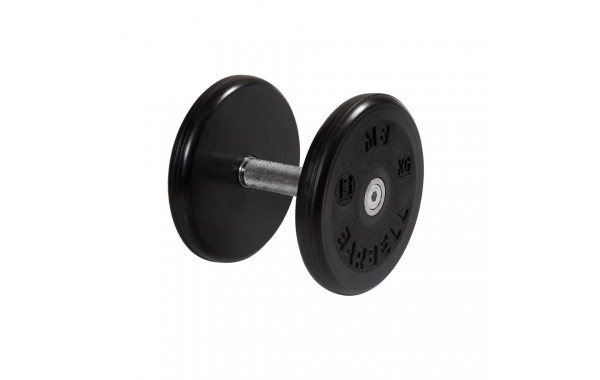 Гантель классик с вращающейся ручкой хром 13 кг MB Barbell MB-FdbEM-B13 600_380