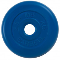 Диск обрезиненный d26мм MB Barbell MB-PltC26-2,5 2,5 кг синий