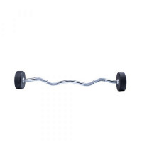 Фиксированная кривая штанга  15кг Ez Curl Urethane Barbells Live Pro LP8011-15