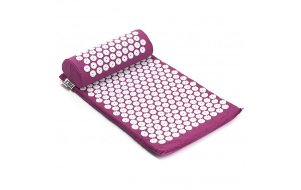 Набор с акупунктурным массажным ковриком Inex Acupressure Mat ACUMAT фиолетовый 600_380