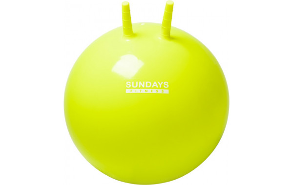 Фитбол с рожками Sundays Fitness IR97401A-55 желтый 600_380