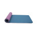 Коврик для йоги и фитнеса 183x61x0,6см Bradex TPE двухслойный SF 0402 фиолетовый,голубой 75_75