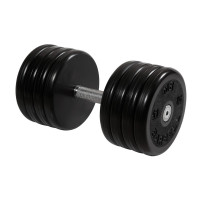 Гантель классик MB Barbell с вращающейся ручкой 49 кг MB-FdbEM-B49