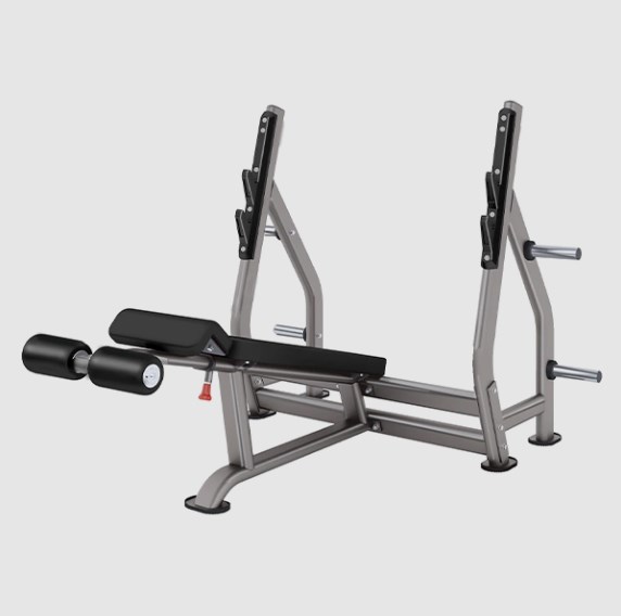 Олимпийская скамья с отрицательным наклоном для жима Smith Fitness DR006B 572_568