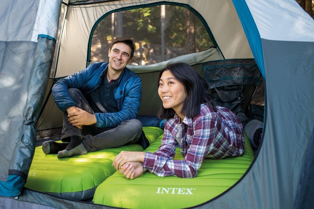 Надувной матрас 76х191х17см, до 136кг Intex Truaire Outdoor Camping 64097 1024_681