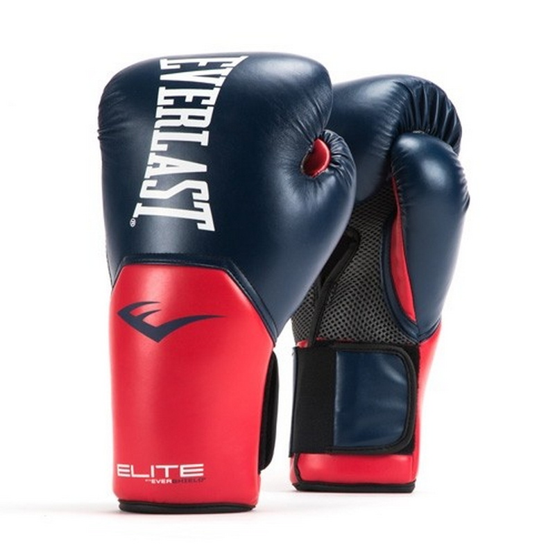 Перчатки тренировочные Everlast Elite ProStyle 14 oz син/красн. P00001203 800_800