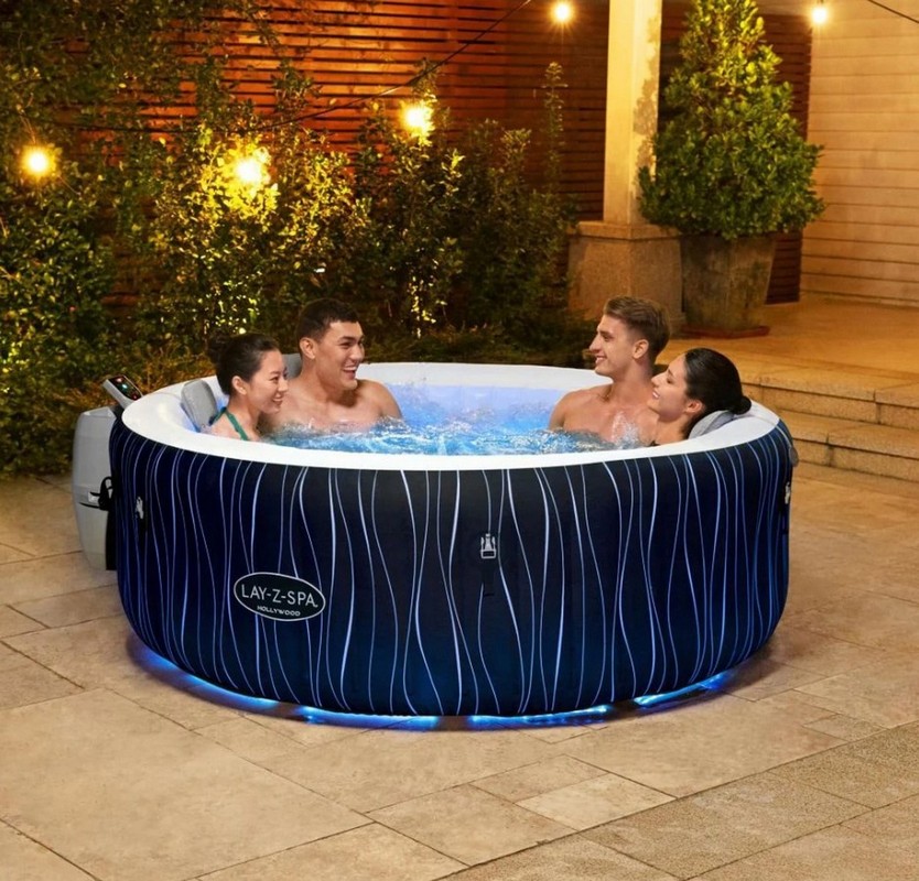 Надувной СПА бассейн (джакузи) Bestway Lay-Z-Spa Hollywood AirJet 196х66см 60059 834_800