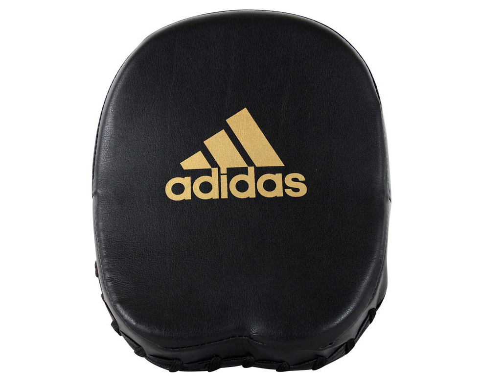 Лапы Adidas Short Focus Mitts черно-золотые adiMP02 979_800