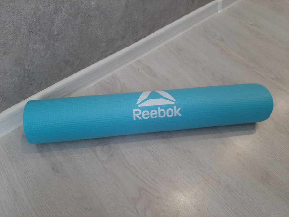 Коврик (мат) для фитнеса тонкий 173x61x0,4 см Reebok Love RAMT-11024BLL голубой 933_700