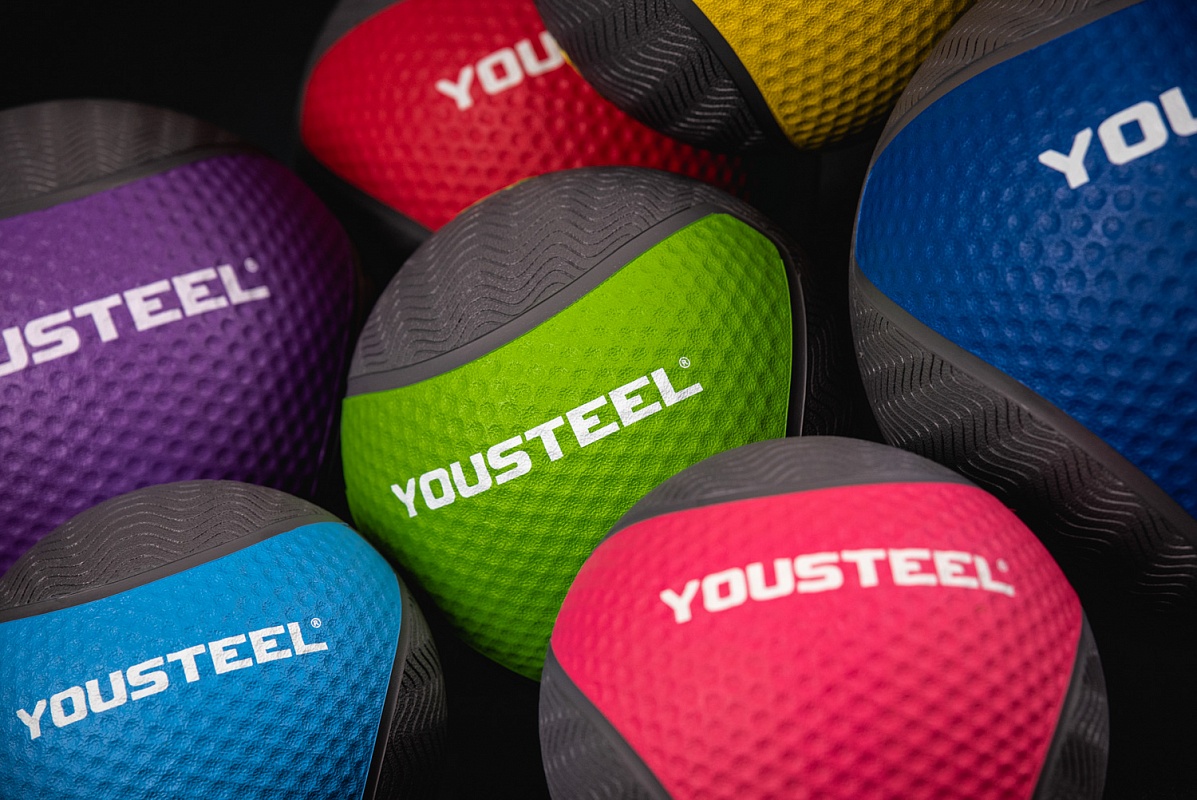 Медицинбол резиновый 3KG YouSteel 23см 1197_800