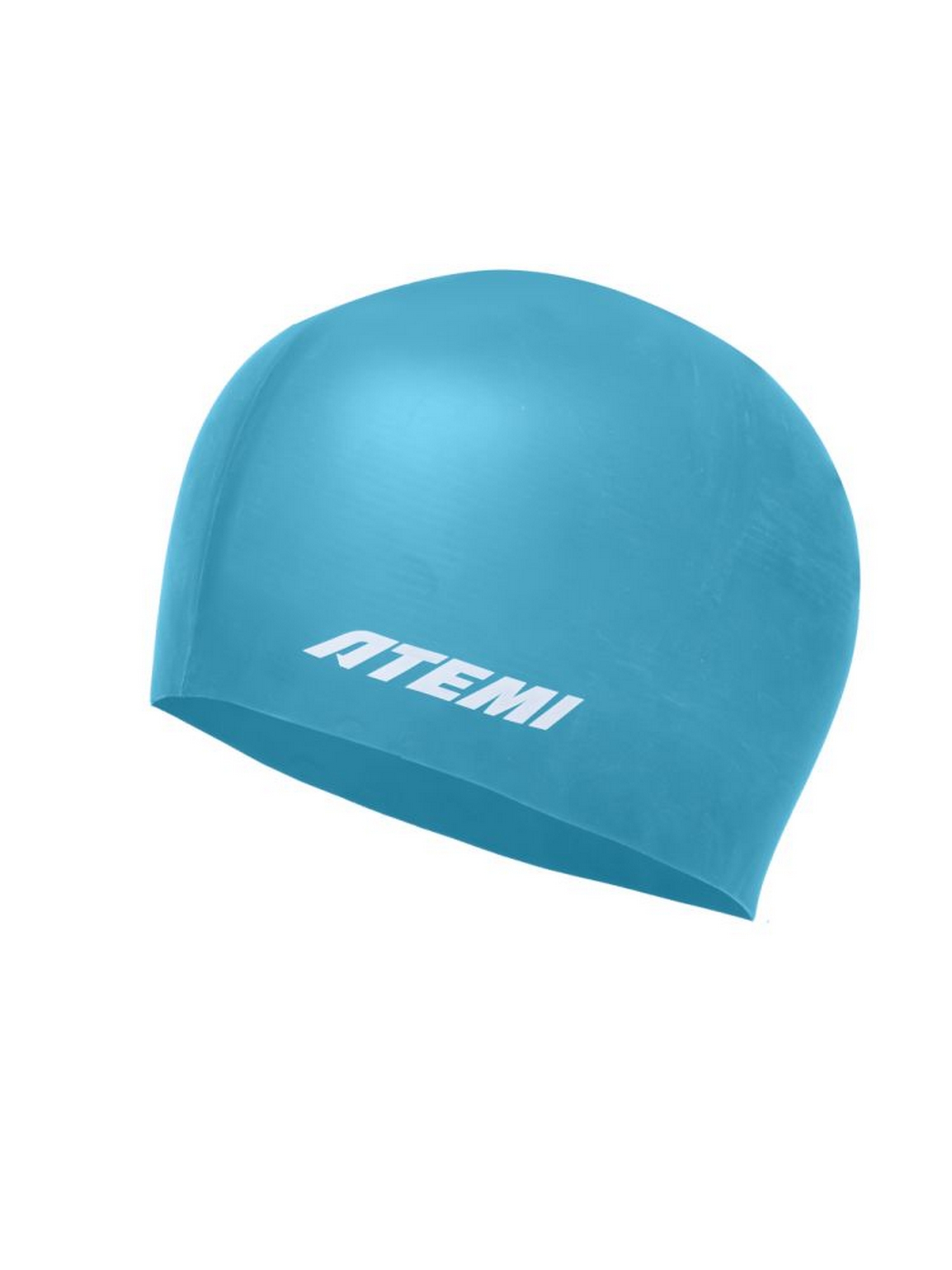 Шапочка для плавания Atemi kids silicone cap Green river KSC1GR бирюзовый 1500_2000