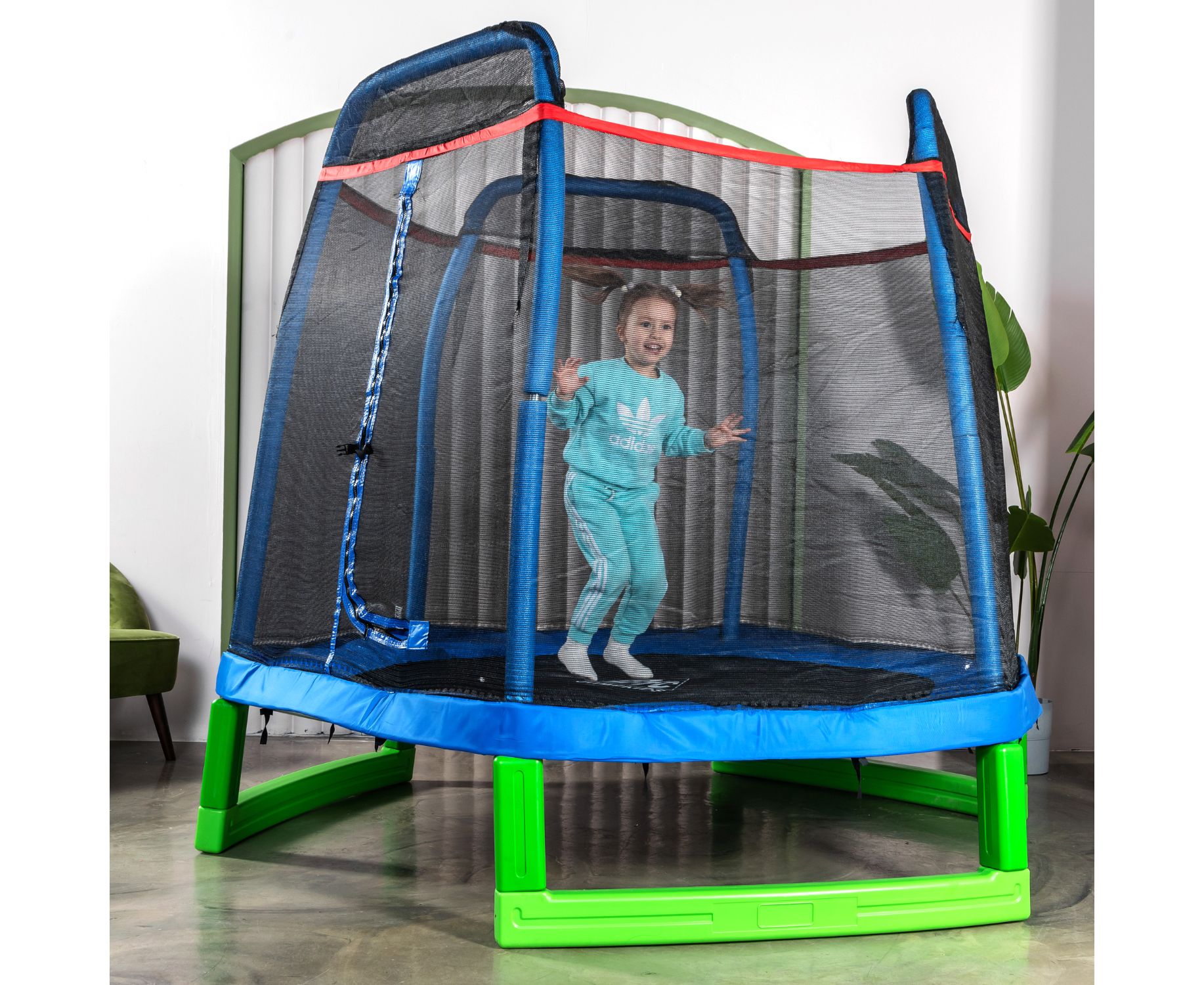 Батут DFC Jump kids 7ft (210см) 7FT-JD-B синий 1834_1500