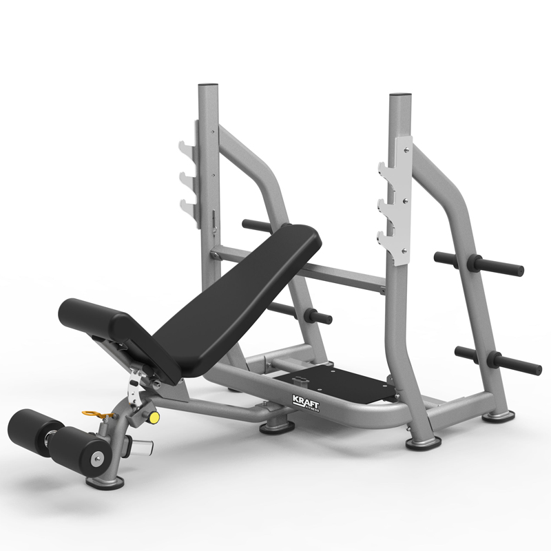 Регулируемая олимпийская скамья Kraft Fitness серии BASE KFOFIDB 800_800