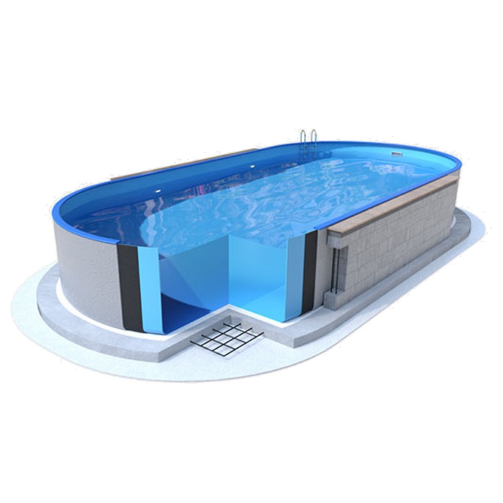 Морозоустойчивый бассейн Ibiza круглый глубина 1,5 м диаметр 5 м, мозайка 3EXB0094[3BZA1080] 1000_1000