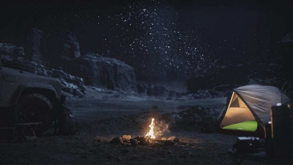 Надувной матрас 76х191х17см, до 136кг Intex Truaire Outdoor Camping 64097 1024_578