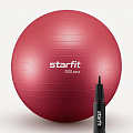 Фитбол d55см Star Fit антивзрыв, 900 гр, с ручным насосом GB-111 малиновый 120_120